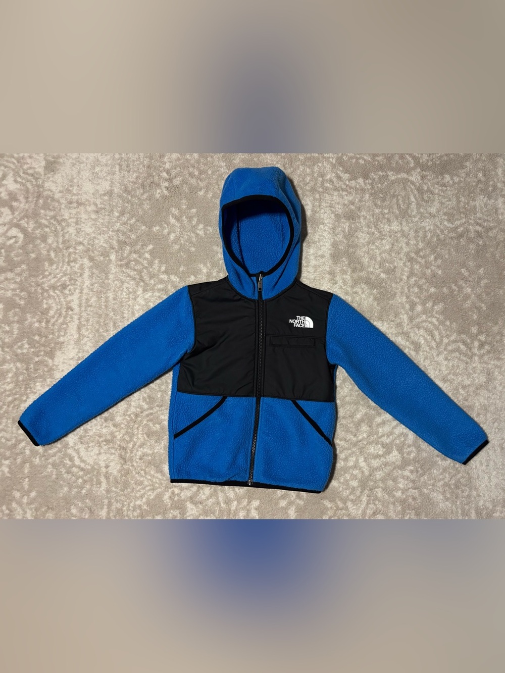 The North Face - Blue Kids Zip-Up Hooded Jacket w/ Pockets Size S Boys